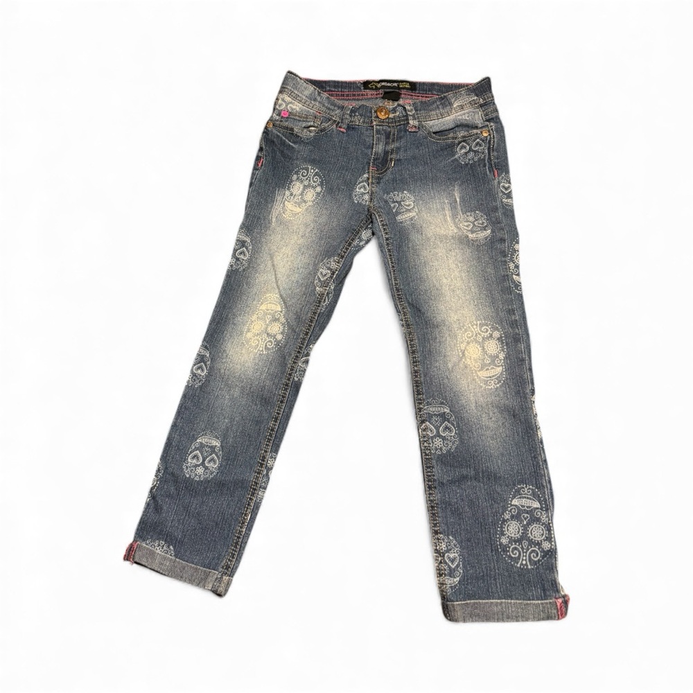 Jordache Girls Ankle Skinny blue jeans size 8